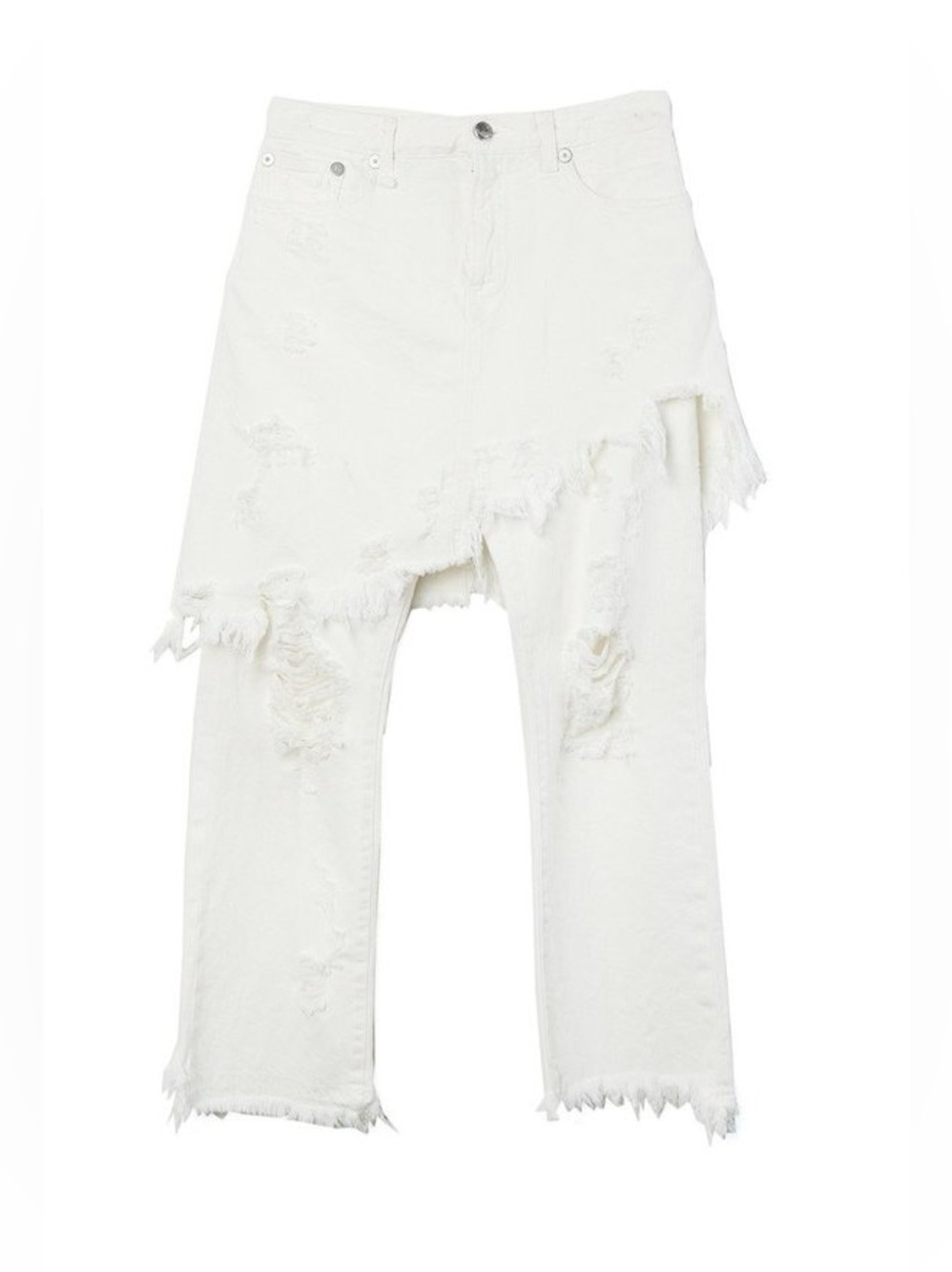 R13 Double Classic Elma Jeans in white
